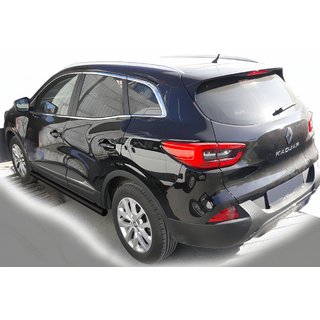 Бічні труби Black (2 шт) Renault Kadjar 2015-2022 рр. фото 1