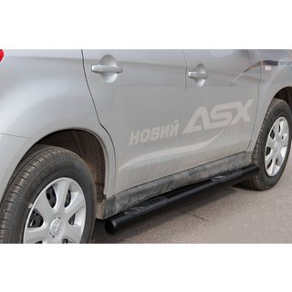 Бічні труби BB002 Black (2 шт., нерж.) фото 1