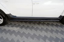 Renault Duster 2018-2024 рр. Бічні труби BB002 Black (2 шт., Нерж.) фото 1