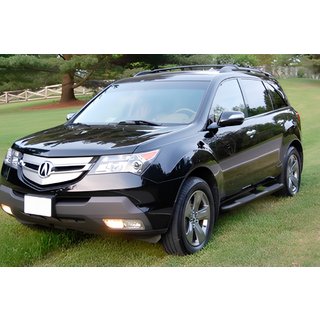 Бічні труби Black (2 шт, нерж) Acura MDX 2007-2013 рр. фото 1
