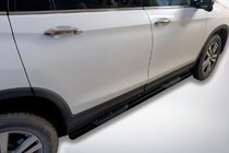 Honda Pilot 2015-2022 рр. Бічні труби Black (2 шт., нерж) фото 2