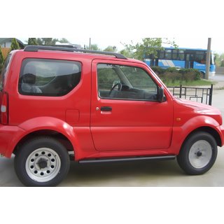 Бічні труби Black (2 шт., нерж) Suzuki Jimny 1998-2018 рр. фото 1