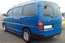 Toyota HiAce Бічні труби Black (2 шт., нерж) фото 1