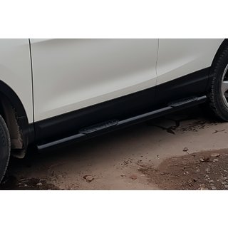 Бічні труби Black (2017-2021, 2 шт., нерж.) Nissan Qashqai 2014-2021 рр. фото 2
