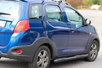 Chery Beat 2009-2015 рр. Бічні труби Black (2 шт., нерж.) фото 1