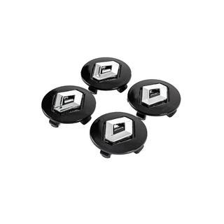 Ковпачки диски чорні 5650v1 (56мм на 50мм, 4 шт) фото 2