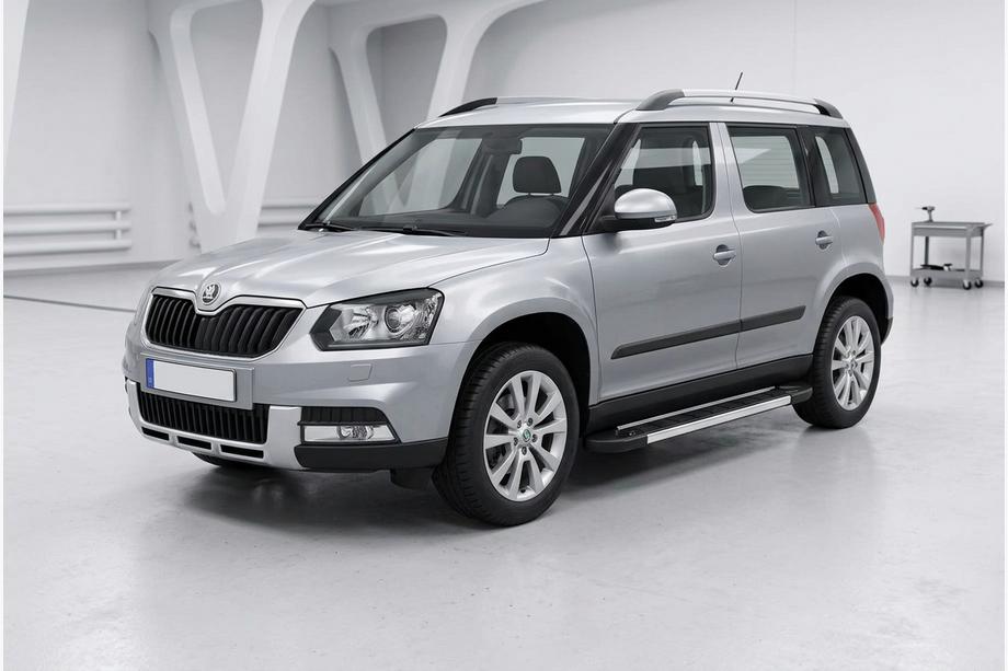 Skoda Yeti 2009-2017 рр. Бокові пороги RedLine V1 (2 шт., Алюміній) Image