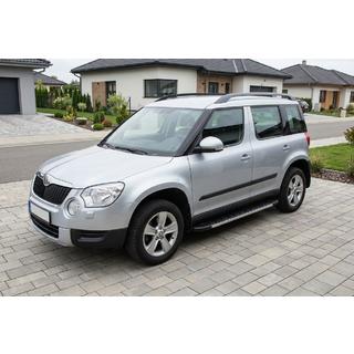 Бокові пороги Duru (2 шт., Алюміній) Skoda Yeti 2009-2017 рр. фото 1