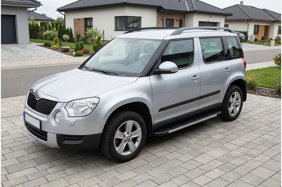 Skoda Yeti 2009-2017 рр. Бокові пороги Duru (2 шт., Алюміній) Image