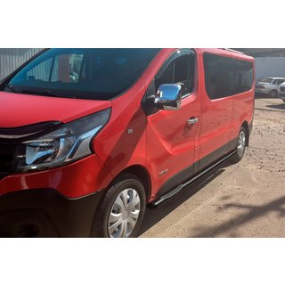 Бічні труби BB002 Black (2 шт., нерж.) Opel Vivaro 2001-2015 рр. фото 4