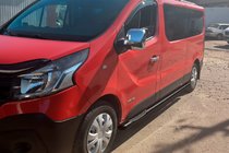 Fiat Talento 2016- рр. Бічні труби BB002 Black (2 шт., нерж.) фото 5