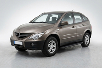 SsangYong Action 2005-2018 рр. Бокові пороги Allmond Black (2 шт., Алюміній) фото 1