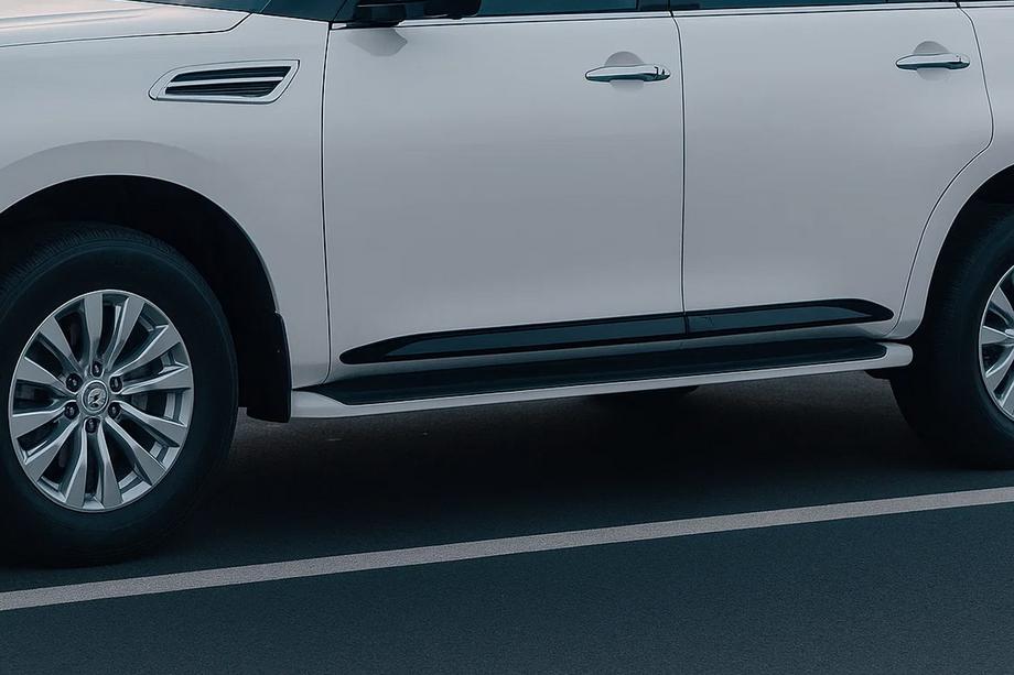 Infiniti QX80 2013-2024 рр. Молдинги дверні (4 шт, чорні)