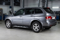 SsangYong Action 2005-2018 рр. Бокові пороги Sunrise (2 шт., Алюміній) фото 1