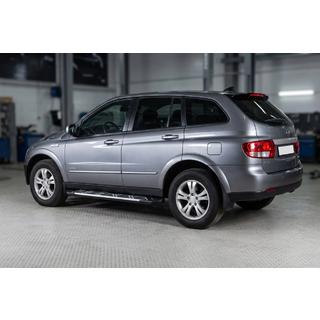 Бокові пороги Sunrise (2 шт., Алюміній) SsangYong Action 2005-2018 рр. фото 1