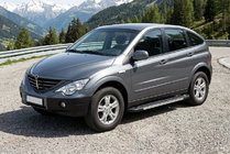 SsangYong Action 2005-2018 рр. Бокові пороги RedLine V1 (2 шт., Алюміній) фото 1