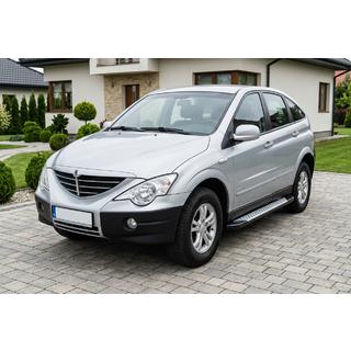Бокові пороги Allmond Grey (2 шт., Алюміній)