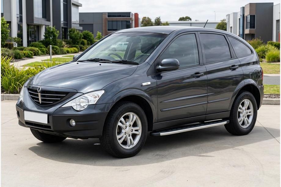 SsangYong Action 2005-2018 рр. Бокові пороги Fullmond (2 шт., Алюміній) Image