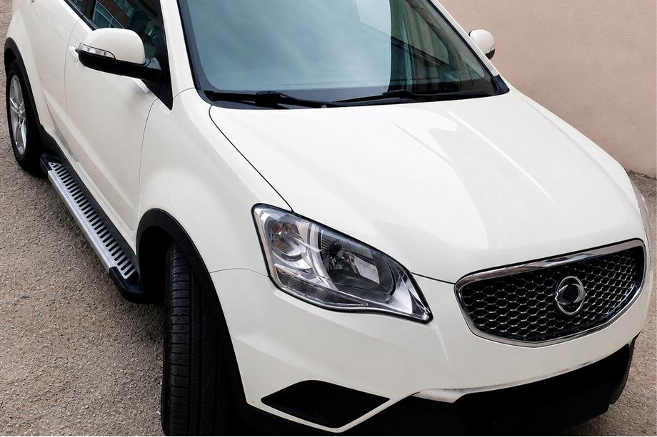 SsangYong Korando 2010-2019 рр. Бокові пороги Line (2 шт., Алюміній) Image