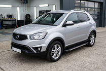 SsangYong Korando 2010-2019 рр. Бокові пороги Duru (2 шт., Алюміній) фото 1