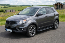 SsangYong Korando 2010-2019 рр. Бокові пороги RedLine Black (2 шт., Алюміній) фото 1