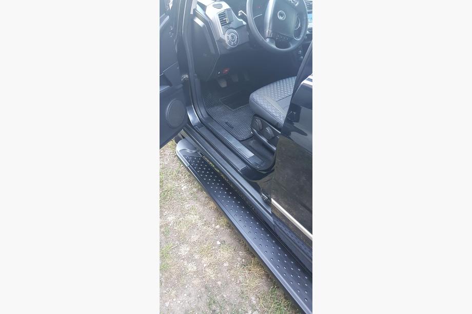 SsangYong Kyron 2005-2014 рр. Бокові пороги Allmond Black (2 шт., Алюміній) Фото 7
