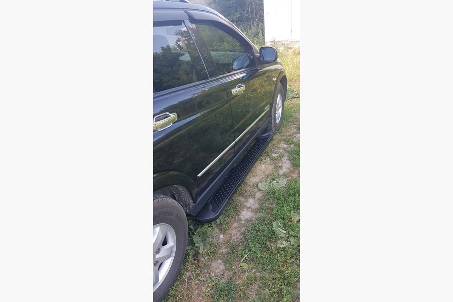 SsangYong Kyron 2005-2014 рр. Бокові пороги Allmond Black (2 шт., Алюміній) Фото 5