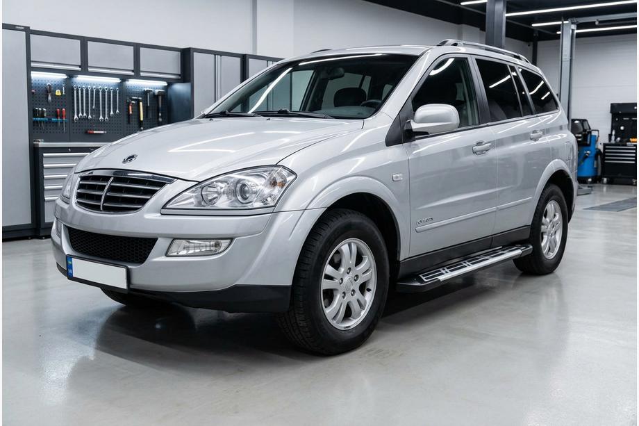 SsangYong Kyron 2005-2014 рр. Бокові пороги Sunrise (2 шт., алюміній) Фото 1