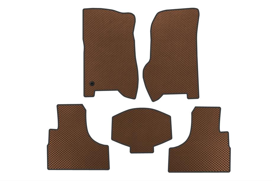 Jeep Cherokee/Liberty 2002-2007 рр. Килимки EVA (Коричневий) Фото 1