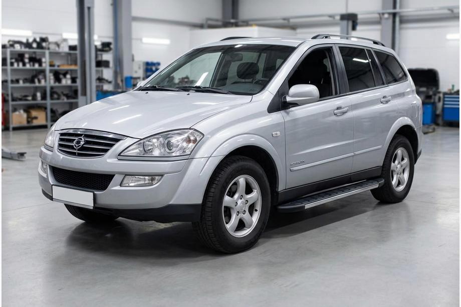 SsangYong Kyron 2005-2014 рр. Бокові пороги Duru (2 шт., Алюміній) Image