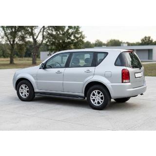 Бокові пороги Allmond Black (2 шт., Алюміній) SsangYong Rexton I 2001-2017 рр. фото 1