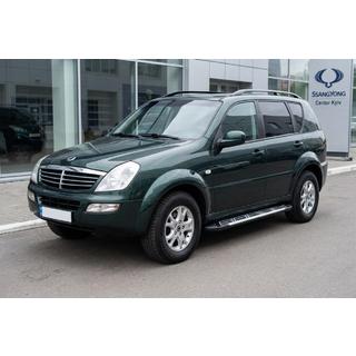 Бокові пороги Sunrise (2 шт., Алюміній) SsangYong Rexton I 2001-2017 рр. фото 1