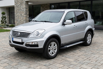 SsangYong Rexton I 2001-2017 рр. Бокові пороги Line (2 шт., Алюміній) фото 1