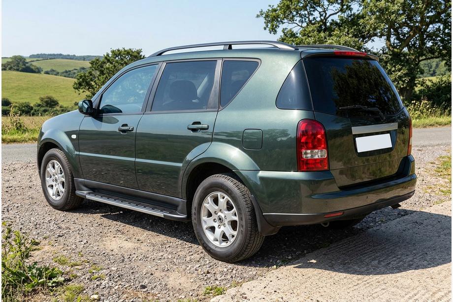SsangYong Rexton I 2001-2017 рр. Бокові пороги Duru (2 шт., Алюміній) 2012-2017 Image