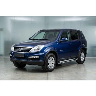 Бокові пороги Rainbow (2 шт., Алюміній) SsangYong Rexton I 2001-2017 рр. фото 1