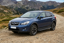 Subaru XV 2011-2017 рр. Бокові пороги Bosphorus Black (2 шт., Алюміній) фото 1