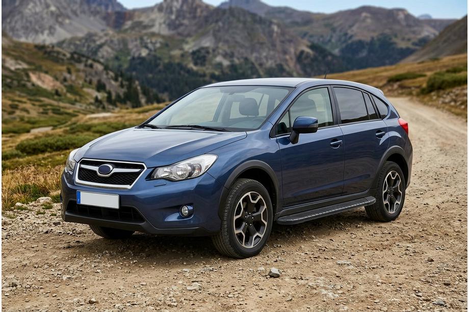 Subaru XV 2011-2017 рр. Бокові пороги Bosphorus Black (2 шт., Алюміній) Image