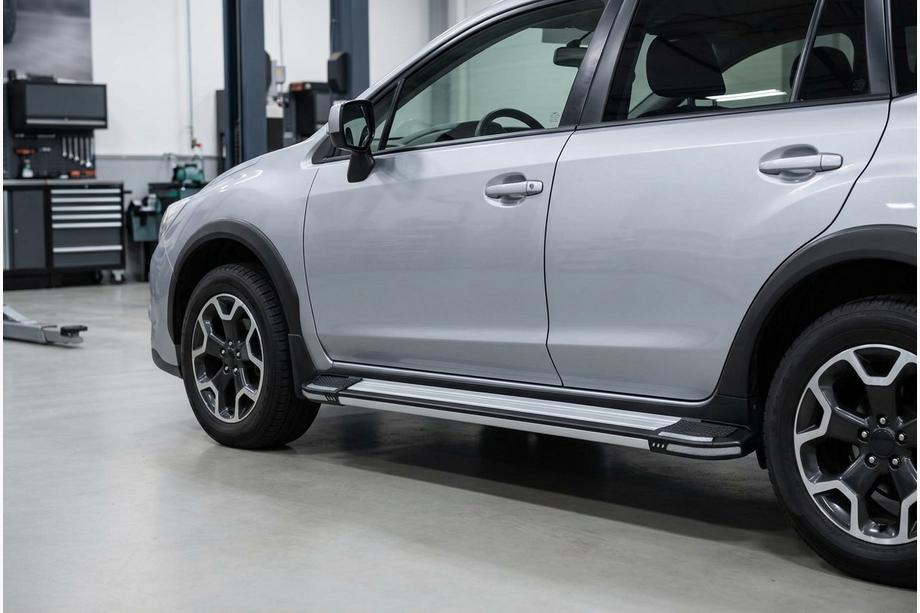 Subaru XV 2011-2017 рр. Бокові пороги Rainbow (2 шт., Алюміній) Image