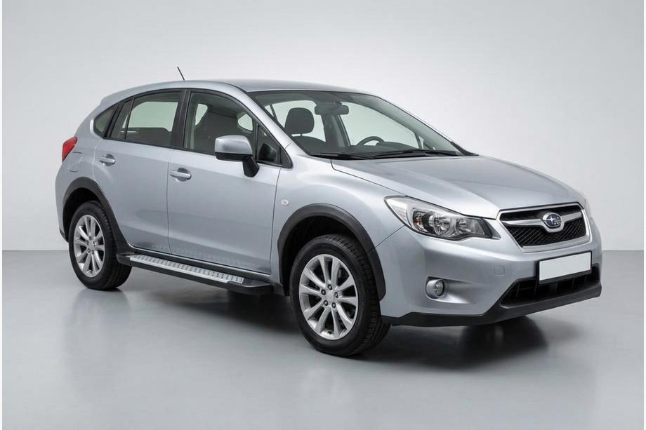 Subaru XV 2011-2017 рр. Бокові пороги Allmond Grey (2 шт., алюміній) Image