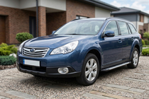 Subaru Outback 2009-2014 рр. Бокові пороги Line (2 шт., Алюміній) фото 1