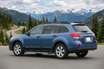 Subaru Outback 2009-2014 рр. Бокові пороги Duru (2 шт., Алюміній) фото 1