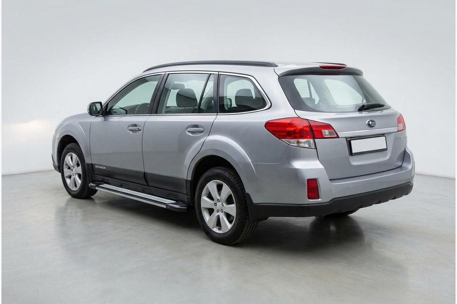 Subaru Outback 2009-2014 рр. Бокові пороги Rainbow (2 шт., алюміній) Image