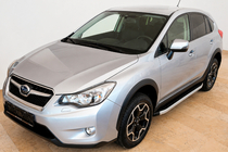 Subaru Forester 2013-2018 рр. Бокові пороги Fullmond (2 шт., алюм) фото 1