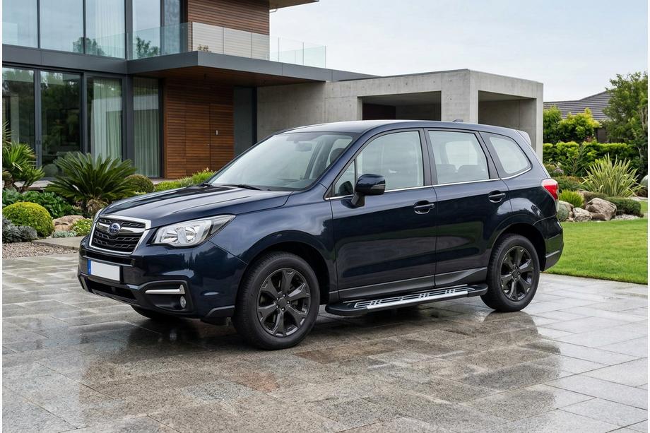 Subaru Forester 2013-2018 рр. Бокові пороги Sunrise (2 шт., Алюміній) Image