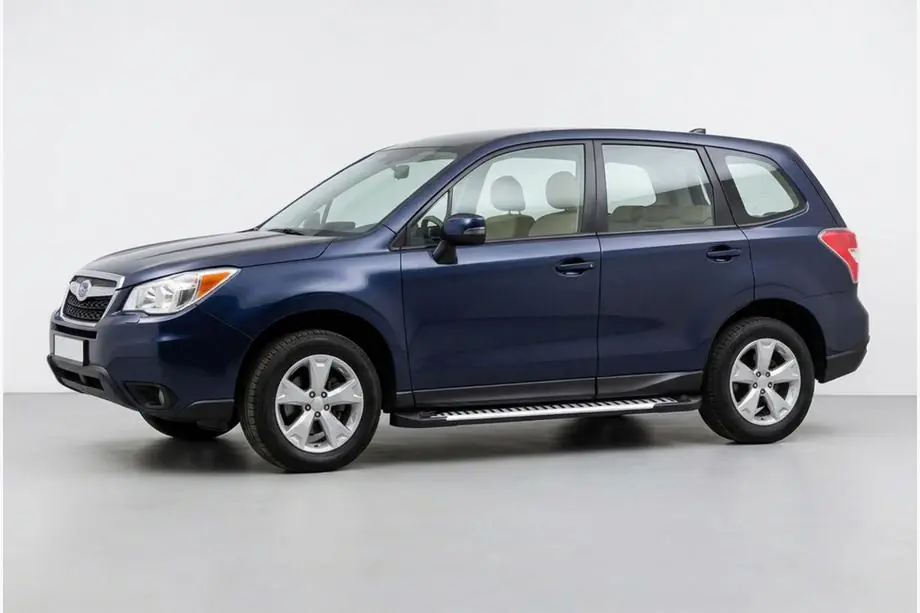 Subaru Forester 2013-2018 рр. Бокові пороги Line (2 шт., Алюміній) Image
