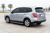 Subaru Forester 2013-2018 рр. Бокові пороги Maydos V1 (2 шт., Алюміній ↗ нерж) фото 1