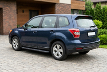 Subaru Forester 2013-2018 рр. Бокові пороги Bosphorus Black (2 шт., Алюміній) фото 1