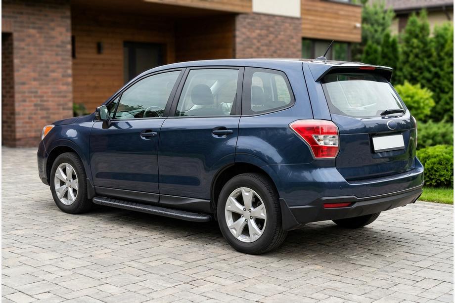 Subaru Forester 2013-2018 рр. Бокові пороги Bosphorus Black (2 шт., Алюміній) Image