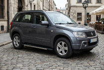 Suzuki Grand Vitara 2005-2017 рр. Бокові пороги Duru (2 шт., Алюміній) фото 1