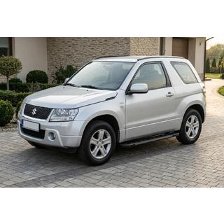 Бокові пороги RedLine Black (2 шт., Алюміній) Suzuki Grand Vitara 2005-2017 рр. фото 1
